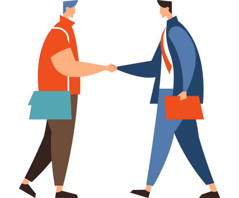 Icon two people shaking hands