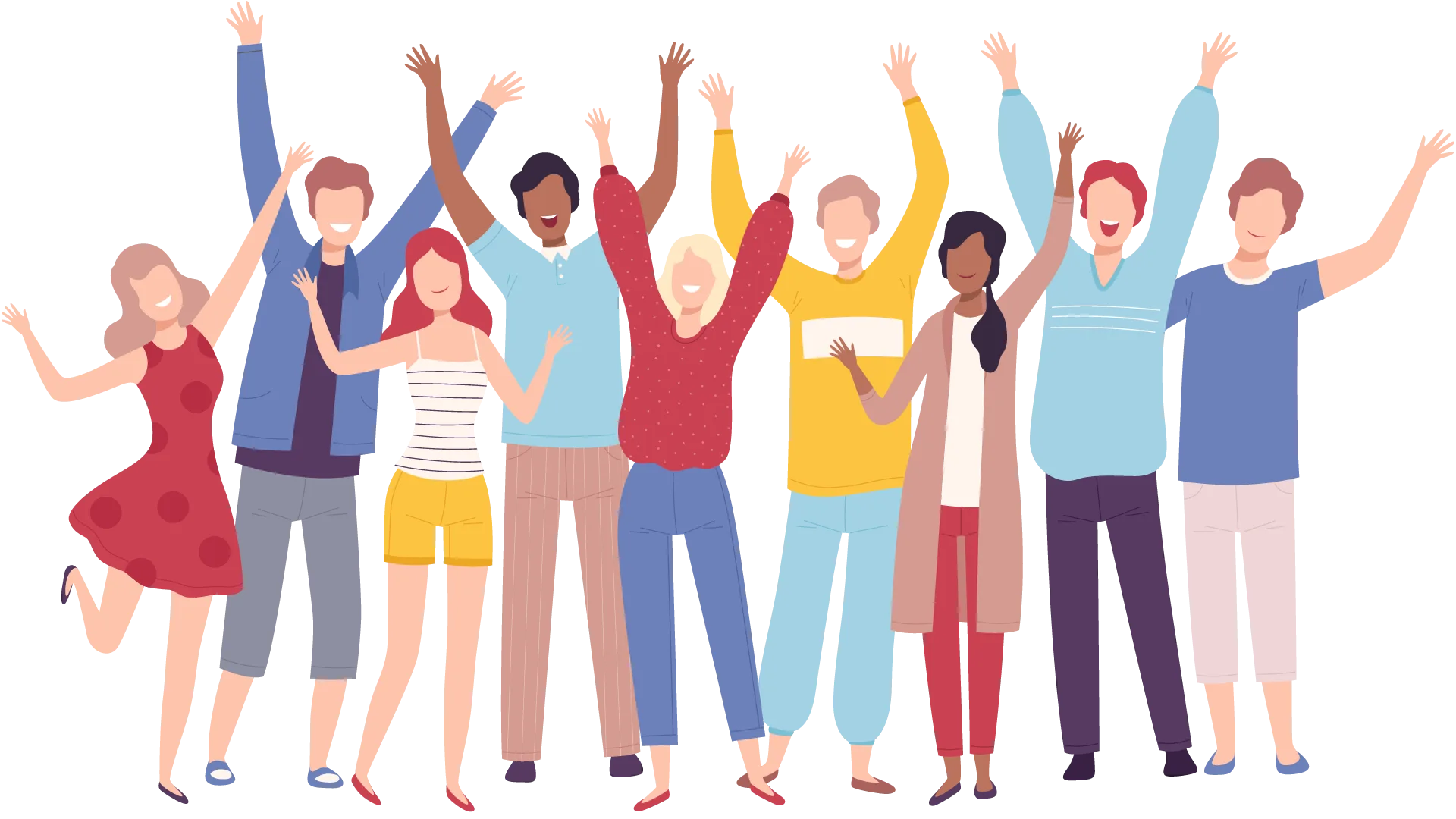 icône de la joie de nombreuses personnes